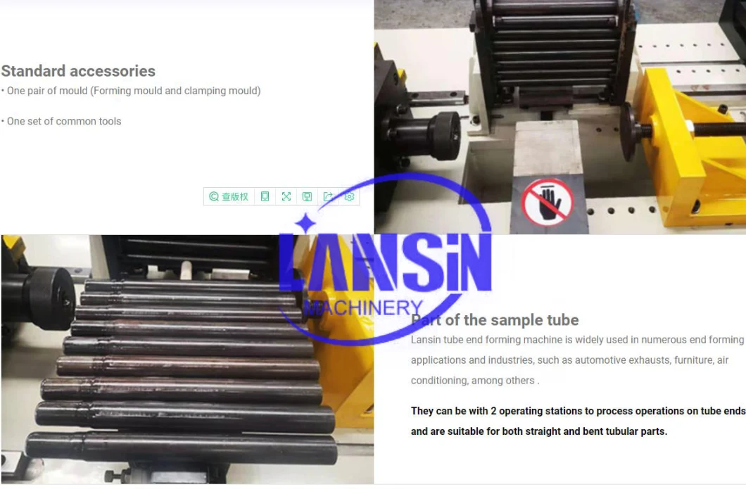 конец трубы 50*2mm формируя детандер конца трубки гидравлической прессы машины