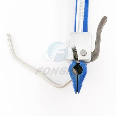Cortando as ferramentas e o equipamento de aço da fibra ótica da tira para unir-se e prender com correias