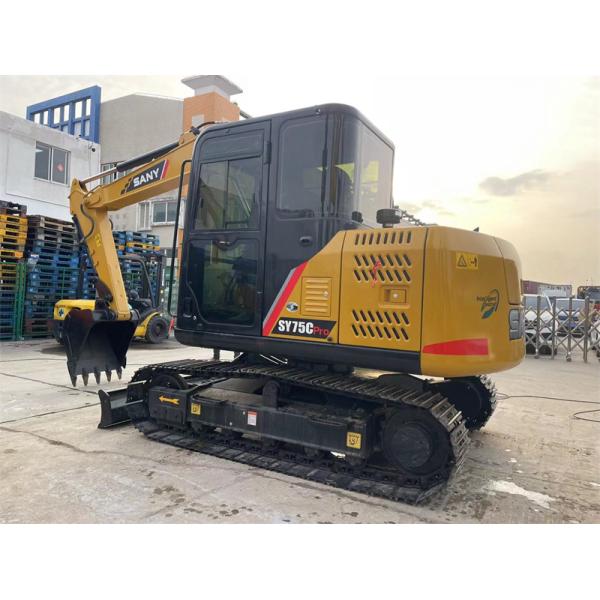 Chinese Made High Quality SANY SY75C Excavator Small 7 Tons Digger