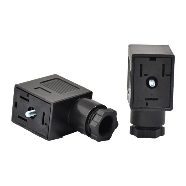 Waterproof Female Solenoid Cable Connector With Molded Onlead