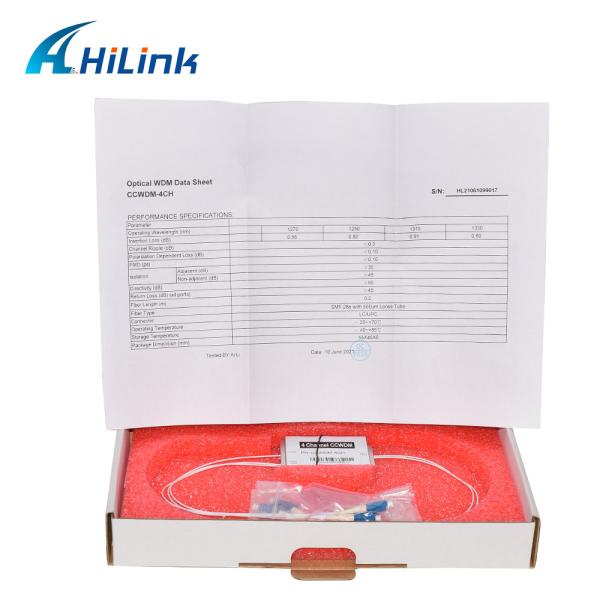 Compact CWDM Mutiplexer Module LC/UPC Low Insertion Loss WDM Network