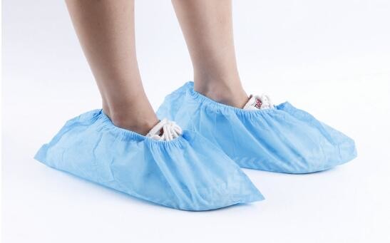 Polypropylene PE CPE Cleanroom Accessories Medical Non Skid Shoe Covers