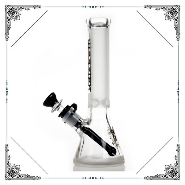  Sandblasted Glass Beaker Bong 10 Inch Glass Smoking Pipes Mix Color