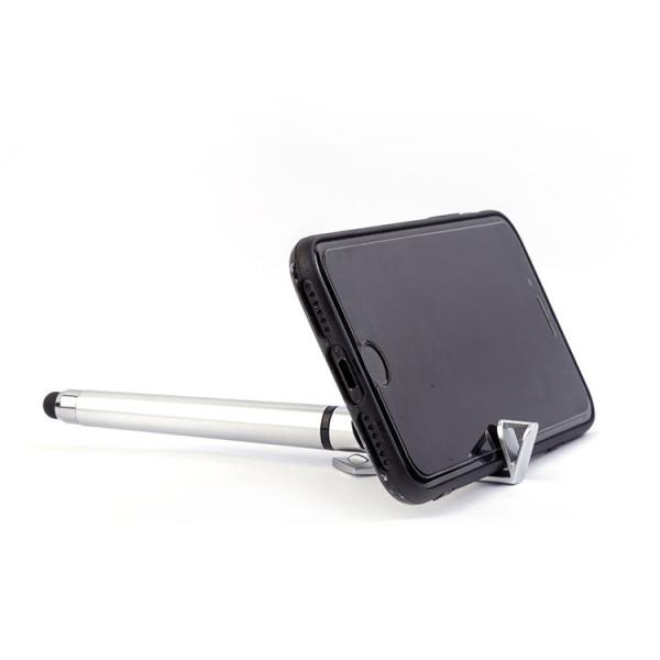 Promotional Mobile phone stand touch screen ballpoint pen Plastic logo customized