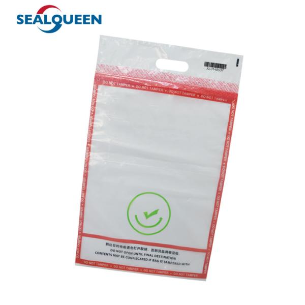Plastic Evidence Deposit Tamper Proof Bag Custom Security Self Sealing Packaging