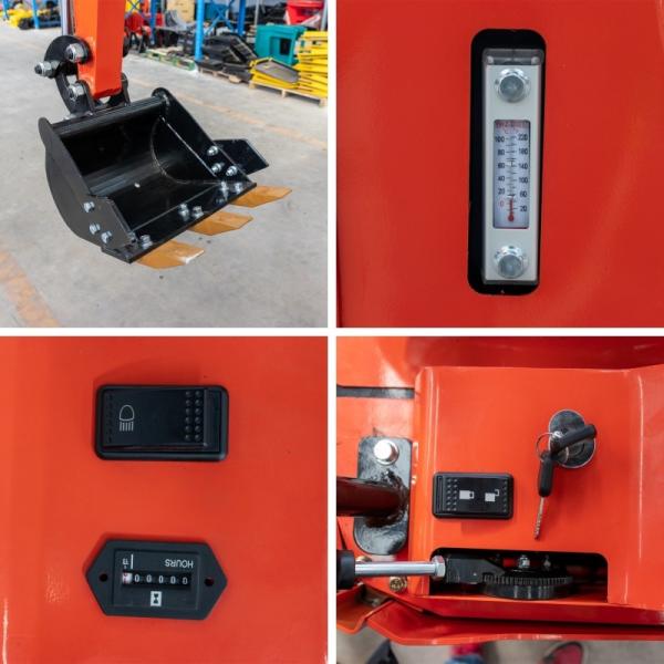 1500 кг масса транспортного средства мини-краллер экскаватор 375 мм платформа очистки копальника в строительстве