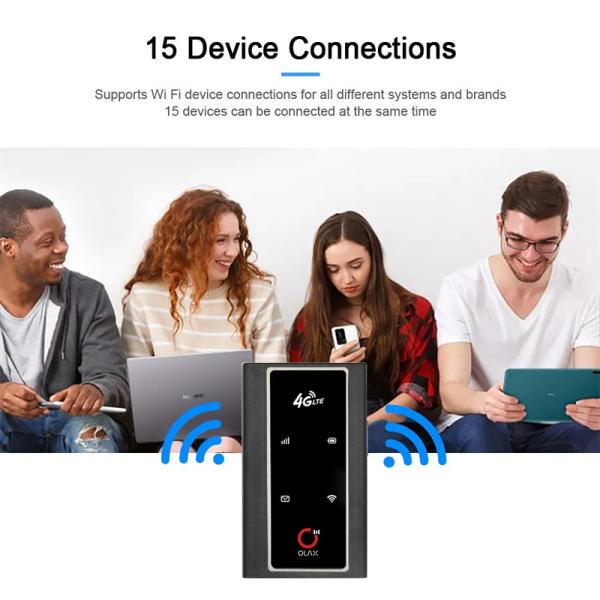 Easy To Take Unlock Pocket Wifi Sim Card Olax Outdoor 4g Lte Mini Size Wifi Modems Mini Wifi Router Antennas Port