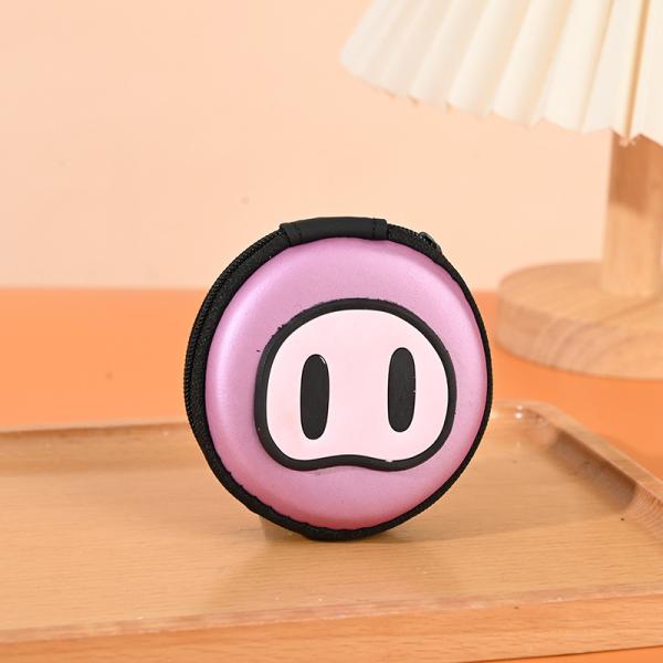 Pattern Type others Round 2d 3d Coin Usb Lines Earphone Pvc Eva Organizer Bags