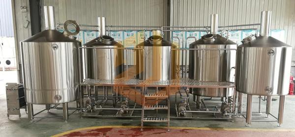 Steam Heating Micro Beer Brewing Equipment 3000L 4000L 5000L For Microbrewery