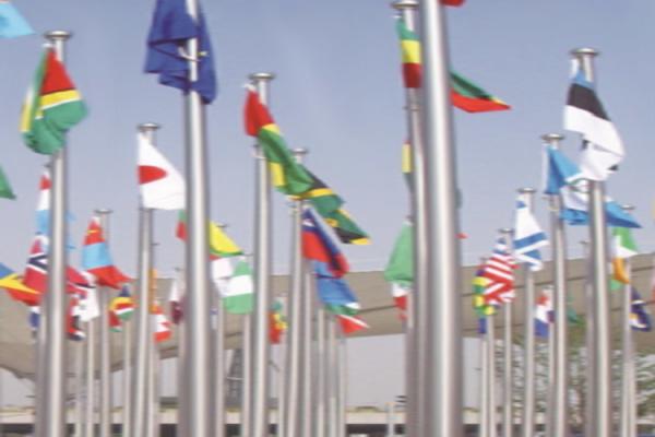 Customized Length Stainless Steel Flag Pole For Mines / Stations / High End Hotels
