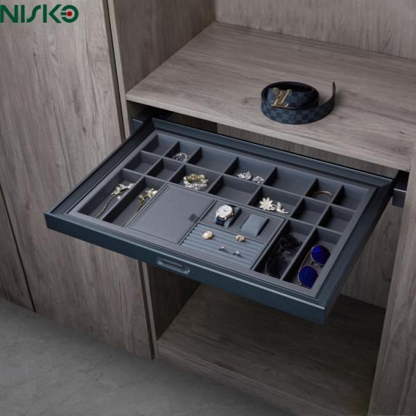 Organizador de accesorios de moda de vestuario Tray de cajones de joyería