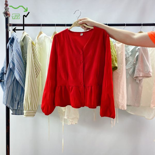 Vintage Women's Used Summer Clothing Mixed Style Summer Shirts Comfortable Bulk Bales
