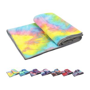 Custom Private Logo Yoga Mat Towel Cover Yoga Towel Non Slip Portable Anti Slip Printed Microfiber Yoga Towel