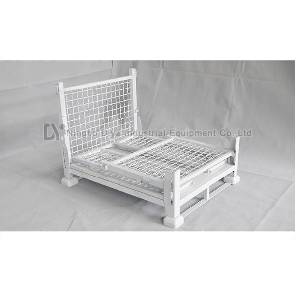ESD Protection Stacking Rack System , Industrial Steel Folding Turnover Pallet Box