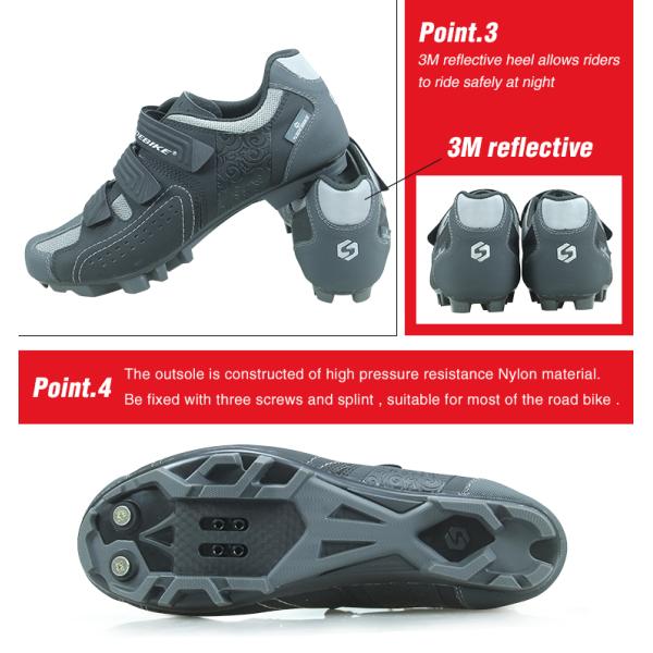 Self Locking Waterproof Cycling Footwear , Waterproof Bicycle Shoes OEM / ODM Accept