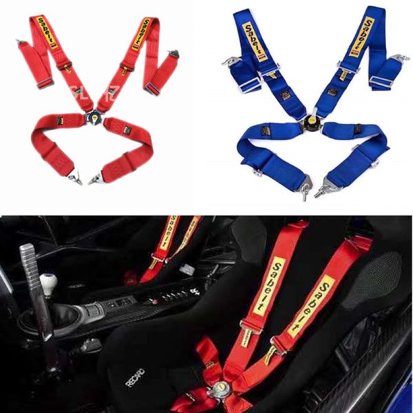 SPSLD 3-inch Quick-release Racing Seat Belts with Oxford Cloth for Racing Modifications