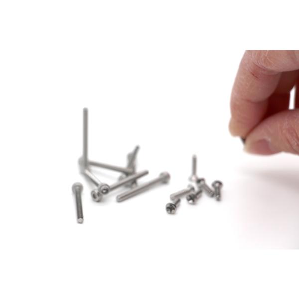 M1 M2 M3 Micro Truss Head Screws 410 Stainless Steel Black Oxide For Medical Devices