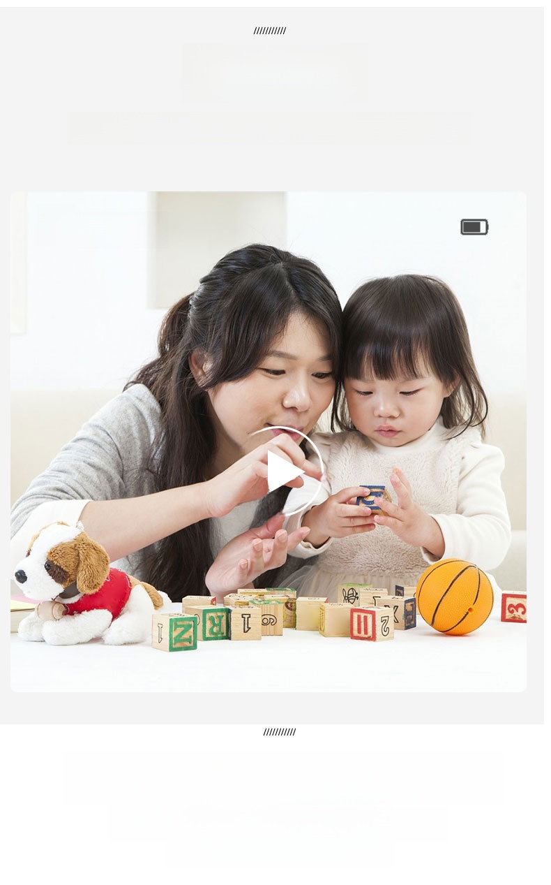 Instant Print Children's Digital Thermal Mini Camera with CMOS Sensor MicroSD Plastic 4K Video 2.4