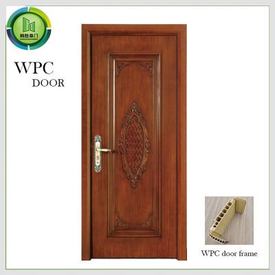 Porta reciclável para o banheiro, porta lisa do à prova de água da sala de ISO9001 WPC