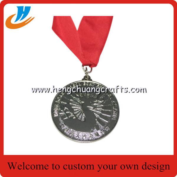 Custom sports medals, metal medals with gold silver copper plated