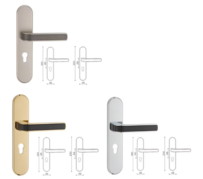 Hot Selling Door Handle Plate Lock High Style Cheaper Price