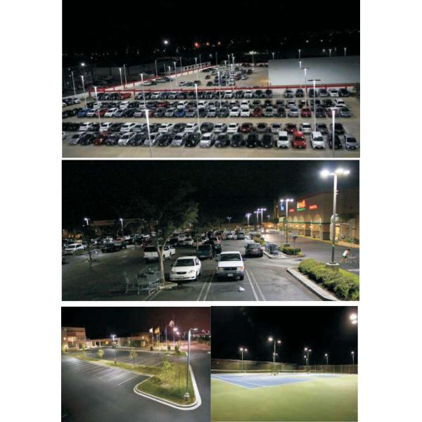 100W-300W Led Pole Mounted Area Lights Shoebox Fixture DlC ETL Certification