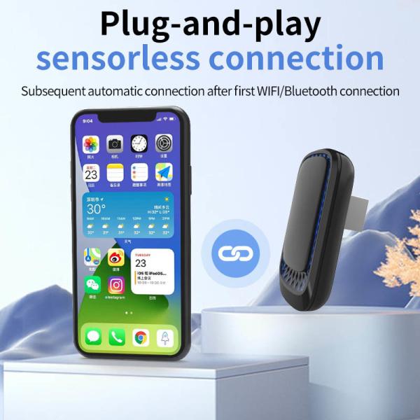 Magic Wireless Carplay Ai Box Mini RGB Light USB Type-C Порт Z1RGB