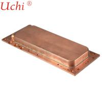 Placa fría del disipador de calor de la espuma del cobre de la máquina del CNC de refrigeración por líquido