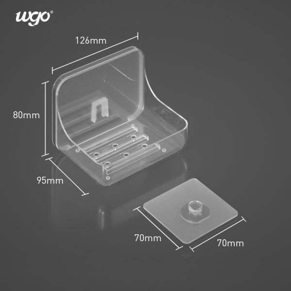 Wall Mounted 120mm Bathroom Soap Dish Holder Leachate Self Adhesive Soap Holder