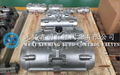 316 / 304  stainless steel rack pinion quarter-turn pneumatic rotary actuators for valves