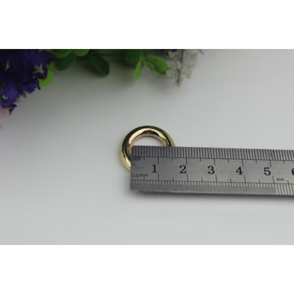 New Style Small Open Oval Shape Gold Zinc Alloy Metal Buckle Rings Manufacturing