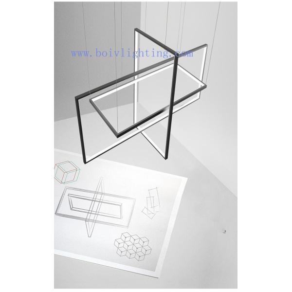 Many LED Light Good Quality Simple  960*360*720MM Geometry Hanging Lamp