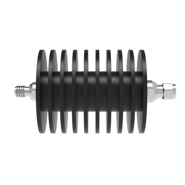 25W  Round Black SMA Male Female RF Attenuator IP65  protection