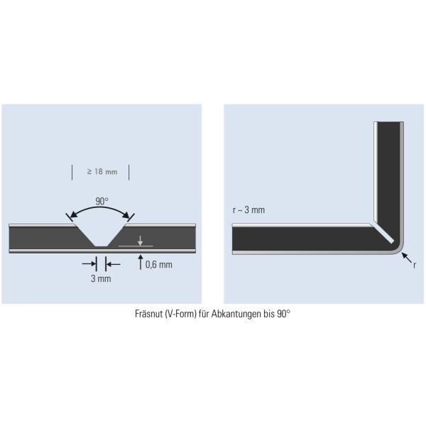 Carburo 90 grados de trabajo de la madera Router Bit V Groove Router cortador de madera 55HRC