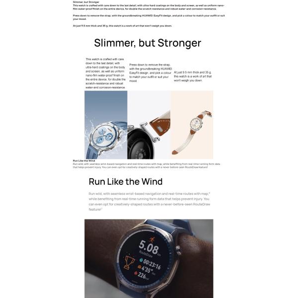 2024 Hot Hua Wei WATCH GT 5 Smart Watch 1.32 pulgadas AMOLED Color Screen Tracker Monitoreo de salud Reloj deportivo