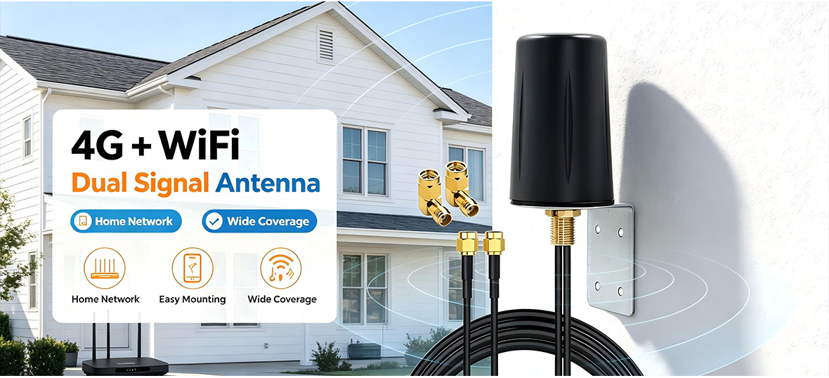 Outdoor Waterproof 4G WiFi GPS Combo Antenna High Gain Cabinet Mushroom Antenna for IoT Charging Pile Vending Machine