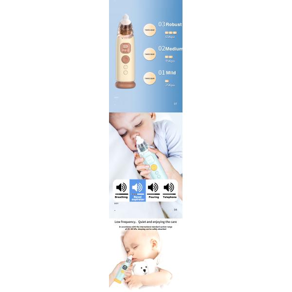 Рождественский подарок 2023 Тенденционный продукт Детский носовой аспиратор Уборщик носа электрический Уборщик носа для детей