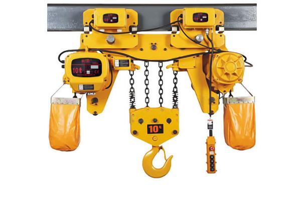 Low clearance ring chain crane, hhbb 10t electric chain crane, ring chain electric crane