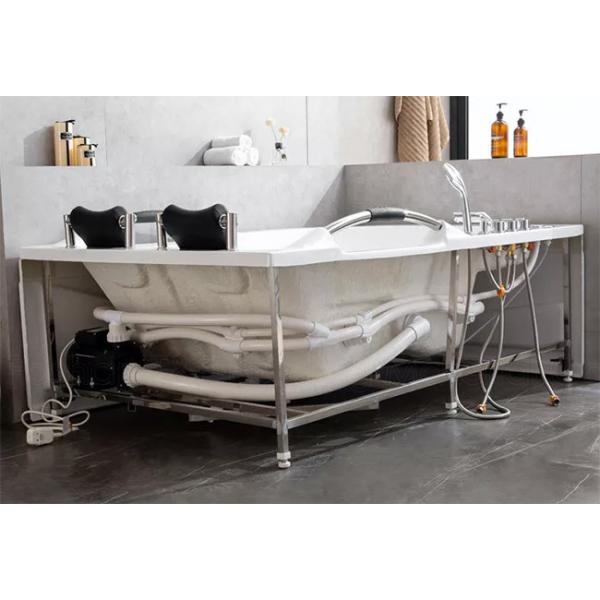 Крытые белые акриловые воздушный пузырь ванны 2 угла джакузи обойденный