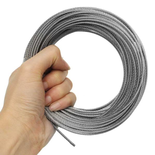 1000FT 316 câble en acier inoxydable 3 16 pouces 7x7 pour les garde-corps de longue durée