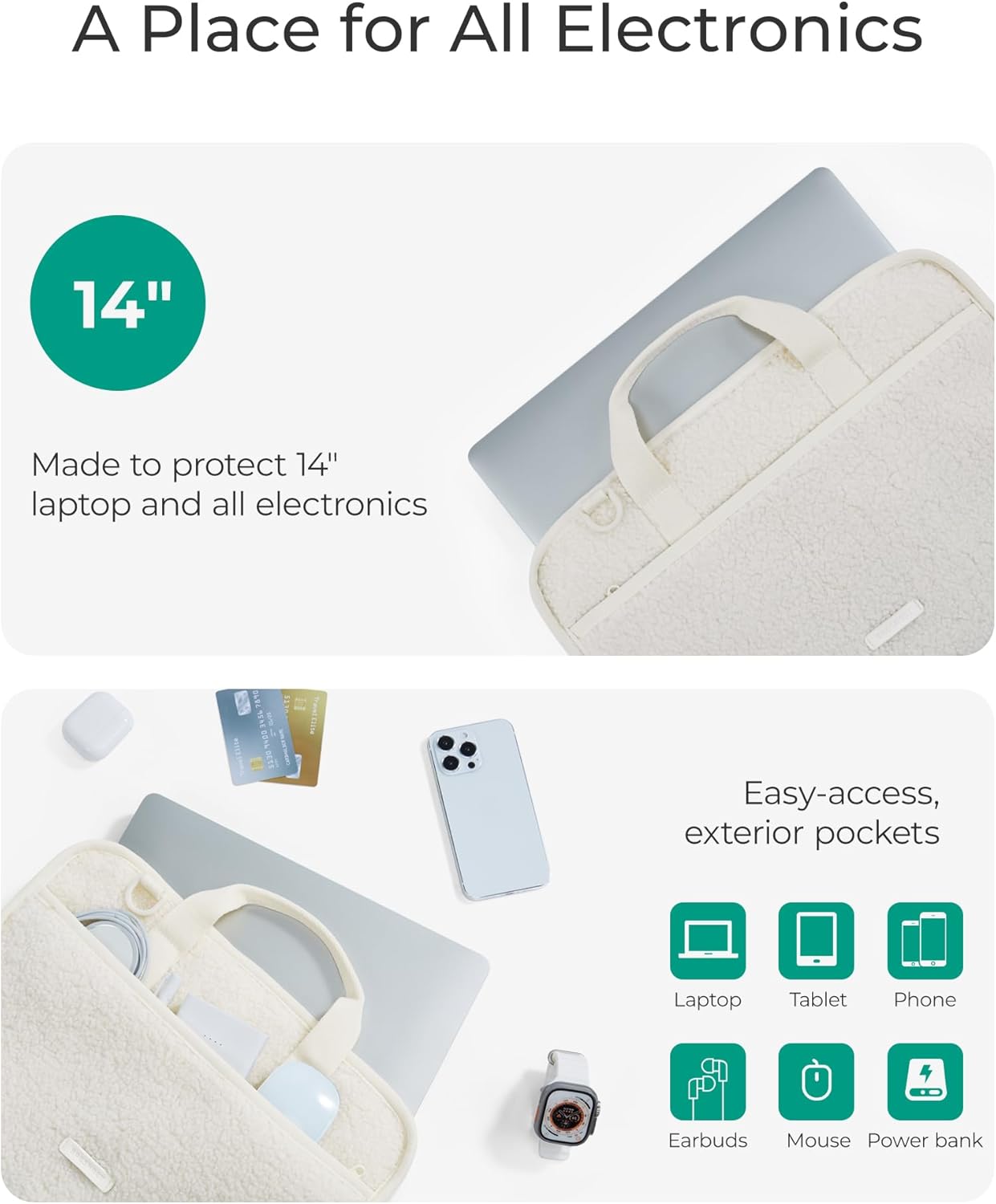 Custom Thin Business Faux Fur Laptop Bag Shockproof Computer Sleeve with Adjustable Removable Shoulder Strap Handbag Cover Wholesale OEM/ODM/Private Label