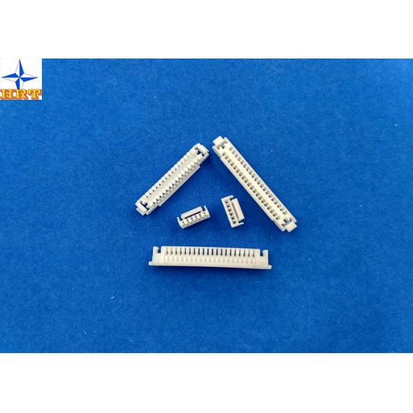 Single Row Circuit Board Connection White PCB Wire Connector GH PA66 Materials
