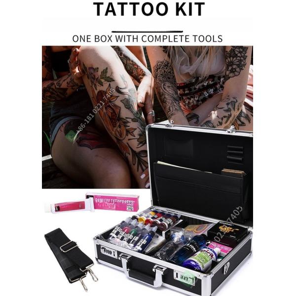 Tattoo Box Included Microblading Rotary Tattoo Machine Kit for Big and Small Size