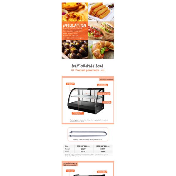 Temperature-Regulated 2 Layers Electric Food Warmer Display for Commercial Kitchens