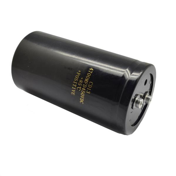 Aluminum 450V Screw Terminal Capacitor 4700uF Electrolytic 85℃ 2000Hrs For Inverters