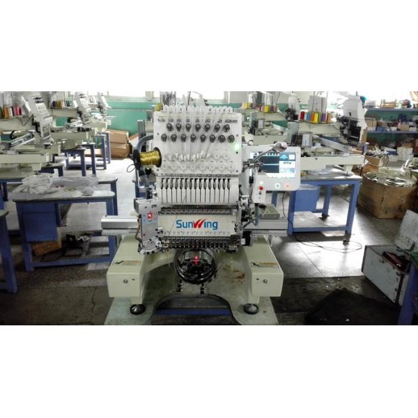 Multifunction Computer Embroidery Machine Single Head With Touch Screen LCD