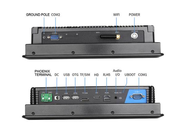 12in Android 10.1 1024x768 Industrial Front Panel Tablet Ip65 RK3288