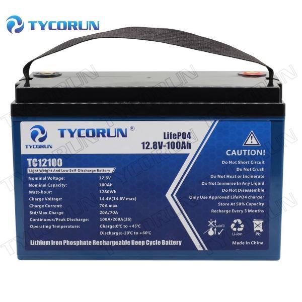 2000-5000 Times 100ah 12v Lifepo4 Deep Cycle Battery For Home Appliances