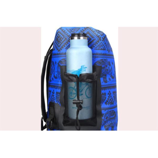 15 Liter PVC Waterproof Dry Bag With Mesh Bag Digital Printing Color For Adult