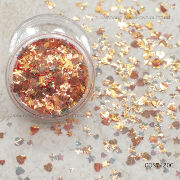 3mm White Loose Reflective Chunky Eye Glitter Bulk For Nails Lip